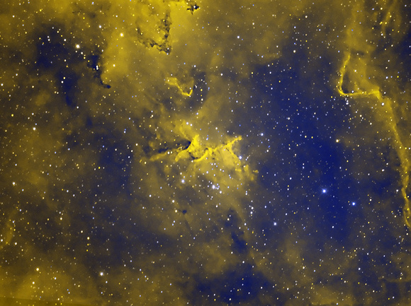 IC1805 Heart Nebula in Ha and OIII