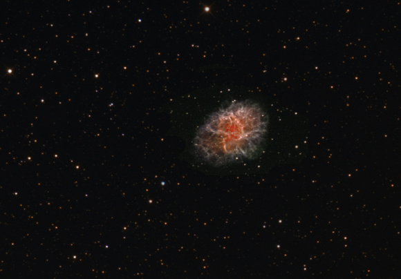 M1 Crab Nebula in HaRGB